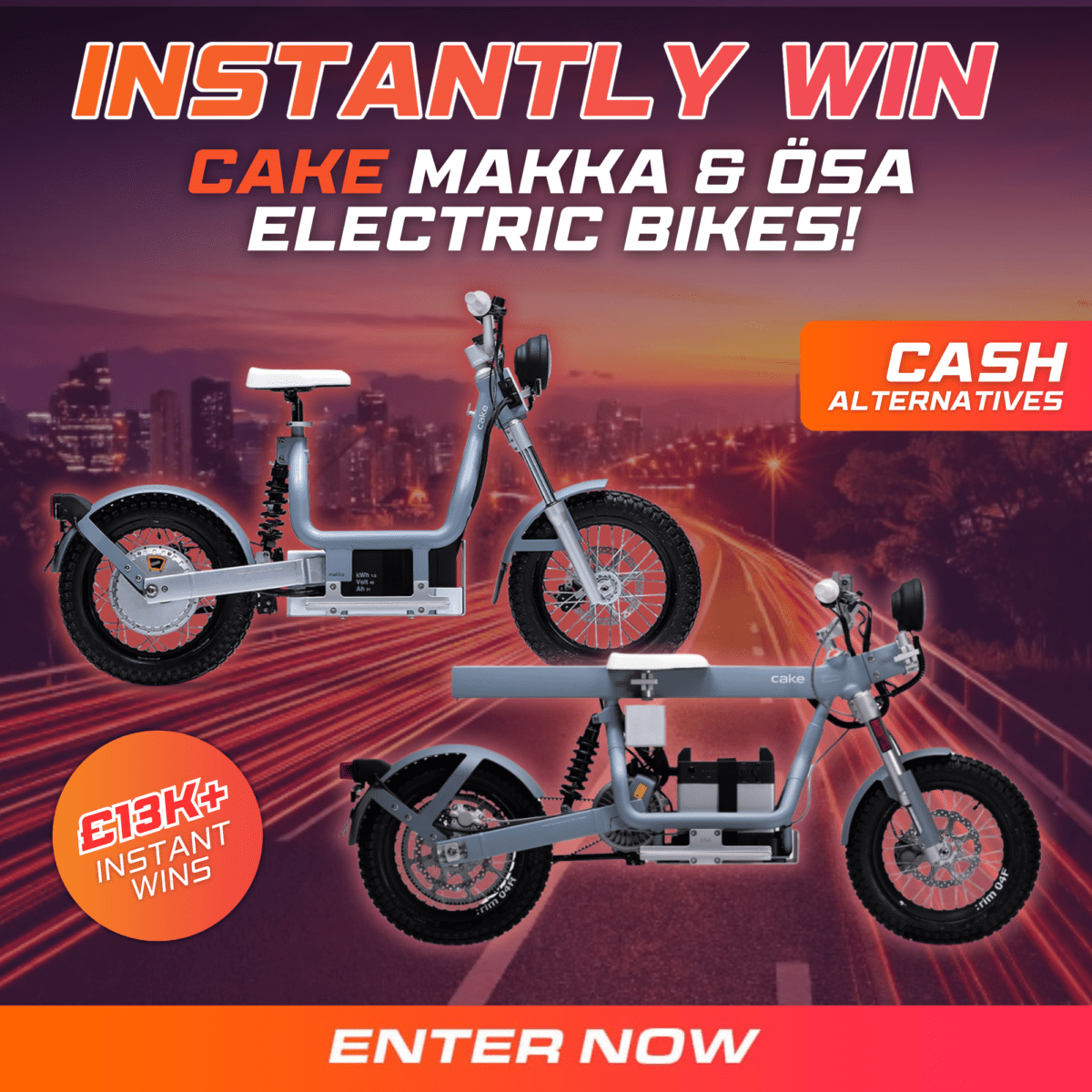 Makka & Ösa by CAKE: Instant Win Electric Adventure!